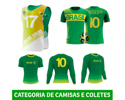 CAMISAS, COLETES, ABADÁS E SHORTS