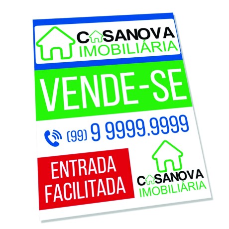 PLACA IMOBILIÁRIA PSAI 1MM 150X200MM 1 un. - Colorido frente