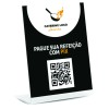 PLACA DE QR CODE PIX ACRÍLICO TRANSPARENTE 3MM 150X210MM Colorido frente - 1 un.