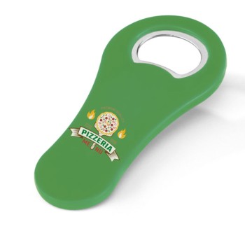 ABRIDORES E CHAVEIROS ABRIDORES DE GARRAFA COM ÍMÃ MODELO TRADICIONAL MALTE VERDE Colorido frente - 5 un.