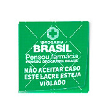 ADESIVOS LACRE DE SEGURANÇA ADESIVO PAPEL 80G QUADRADO 45X45MM Colorido frente - 490 un.