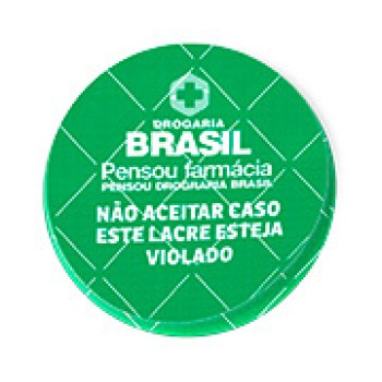 ADESIVOS LACRE DE SEGURANÇA ADESIVO PAPEL 80G REDONDO 45X45MM
