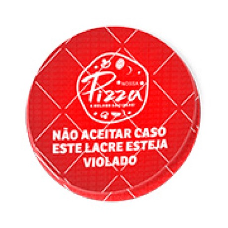 ADESIVOS LACRE DE SEGURANÇA ADESIVO PAPEL 80G REDONDO 45X45MM Colorido frente - 140 un.