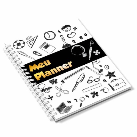 AGENDA 2024 AGENDA PLANNER LAM FOSCA E HOT STAMPING 150X210MM Colorido frente - 1 un.