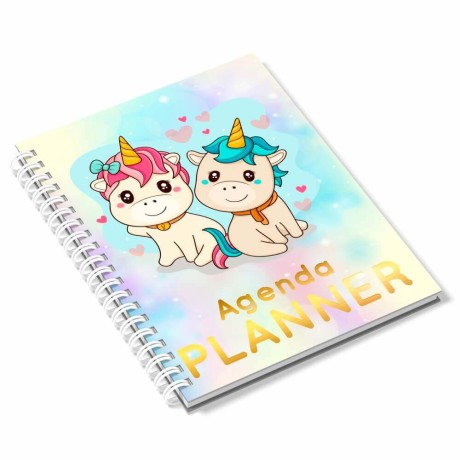 AGENDA 2023 AGENDA PLANNER SEM VERNIZ 150X210MM Colorido frente - 5 un.