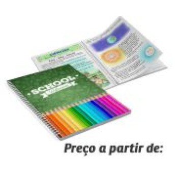 AGENDAS, CADERNOS E APOSTILAS APOSTILA CAPA COUCHÊ 300G E MIOLO AP 75G 4X4 VÁRIAS PÁGINAS 1 un. - Colorido frente e verso