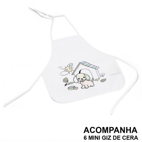 AVENTAL INFANTIL PARA COLORIR NON WOVEN 80G 10 un.