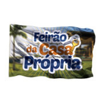 BANDEIRAS TECIDO OXFORD COSTURA LINHA BRANCA OVERLOCK 700X450MM Colorido frente - 1 un.