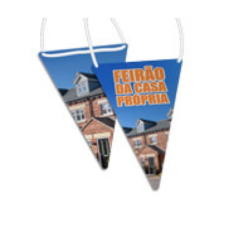 BANDEIROLAS COUCHÊ 150G PIRÂMIDE SEM VERNIZ 130X210MM