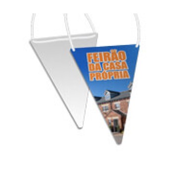 BANDEIROLAS COUCHÊ 150G PIRÂMIDE SEM VERNIZ 130X210MM Colorido frente - 60 un.