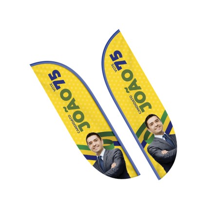 BANNERS, FAIXAS, LONAS E TECIDOS WIND BANNER BANDEIRA AVULSA TECIDO OXFORD G MODELO PENA