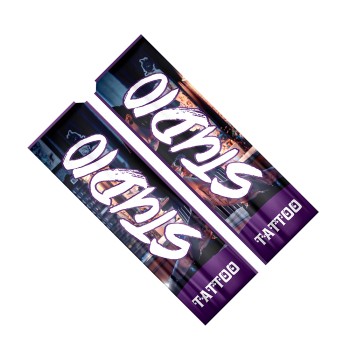 BANNERS, FAIXAS, LONAS E TECIDOS WIND BANNER BANDEIRA AVULSA TECIDO OXFORD G MODELO RETANGULAR Colorido frente e verso - 10 un.