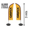 BANNERS, FAIXAS, LONAS E TECIDOS WIND BANNER KIT COMPLETO BANDEIRA E BASE TECIDO OXFORD MODELO FACA Colorido frente e verso - 1 un.