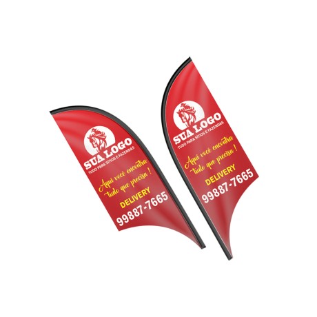 WIND BANNER BANDEIRA AVULSA TECIDO OXFORD M MODELO VELA