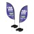 WIND BANNER KIT COMPLETO TECIDO OXFORD P MODELO PENA