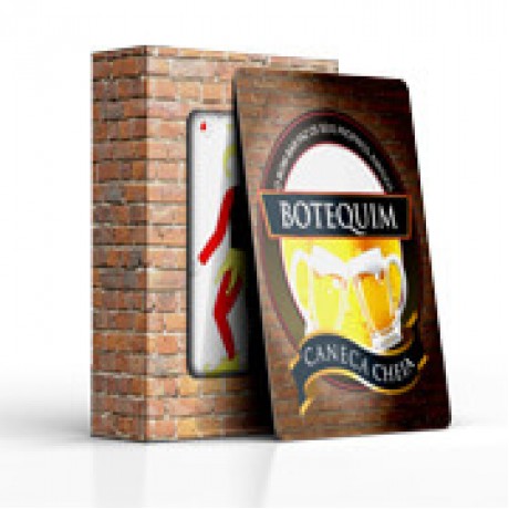 BARALHO SIMPLES 54 CARTAS COM CAIXA PERSONALIZADA PVC PREMIUM 0,50 COM VERNIZ UV TOTAL Colorido frente e verso - 40 un.