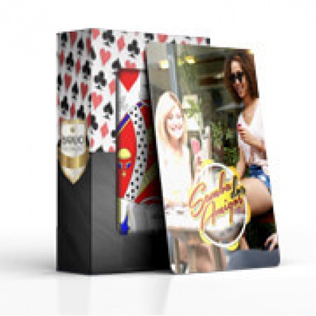 BARALHO SIMPLES 54 CARTAS COM CARTAS PERSONALIZADAS PVC PREMIUM 0,50 COM VERNIZ UV TOTAL Colorido frente e verso - 25 un.