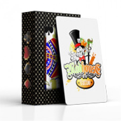 BARALHO SIMPLES 54 CARTAS COM CARTAS PERSONALIZADAS PVC PREMIUM 0,50 COM VERNIZ UV TOTAL Colorido frente e verso - 5 un.
