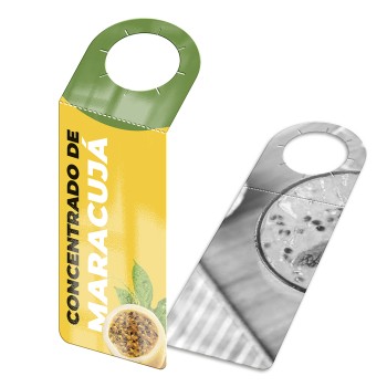 TAGS TAGS PARA GARRAFA COUCHÊ 250G VERNIZ UV VERNIZ UV TOTAL FRENTE 91X204MM Colorido frente e preto e branco verso - 5000 un.