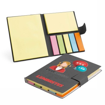 BLOCO DE POST IT PRETO 105X80MM 5 un. - Colorido frente