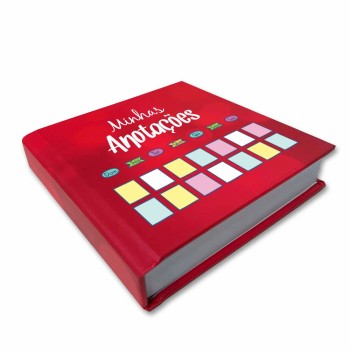 BLOCOS, COMANDAS, RECEITUÁRIOS E TALÕES BLOCO COM CAPA DURA MIOLO BRANCO AP 75G 100X100MM 200 FOLHAS