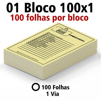 BLOCOS E TALÕES 100 FOLHAS AP 75G 100X1 150X105MM