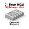 BLOCOS E TALÕES 100 FOLHAS AP 75G 100X1 150X210MM Preto e branco frente - 100 un.