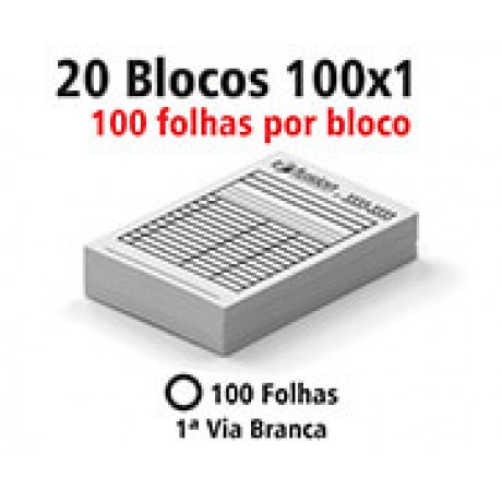 BLOCOS E TALÕES 100 FOLHAS AP 75G 100X1 150X210MM Preto e branco frente e verso - 2000 un.