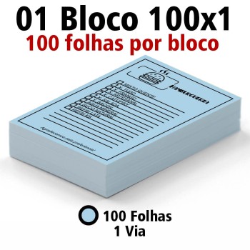 BLOCOS E TALÕES 100 FOLHAS AP 75G 100X1 75X105MM