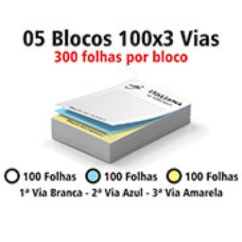 BLOCOS E TALÕES 100 FOLHAS AP 75G 100X3 75X105MM