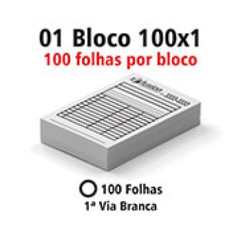 BLOCOS E TALÕES 100 FOLHAS AP 90G 100X1 150X210MM Preto e branco frente - 100 un.