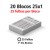 BLOCOS E TALÕES 25 FOLHAS AP 56G 25X1 75X105MM