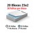 BLOCOS E TALÕES 25 FOLHAS AP 75G 25X2 150X105MM