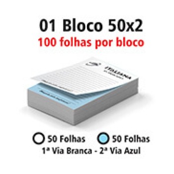 BLOCOS E TALÕES 50 FOLHAS AP 75G 50X2 75X105MM