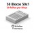 BLOCOS E TALÕES 50 FOLHAS AP 90G 50X1 75X105MM