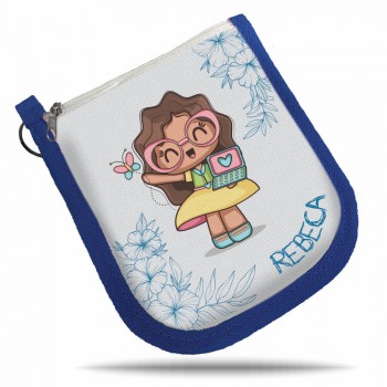 BOLSAS, ESTOJOS E NÉCESSAIRES NÉCESSAIRES MODELO PORTA NÍQUEL COM VIÉS Colorido frente - 50 un.