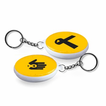 BOTTONS E PINS PERSONALIZADOS DUPLA FACE COM CHAVEIRO MODELO REDONDO 35MM Colorido frente e verso - 100 un.