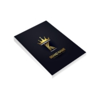 AGENDAS, CADERNOS E APOSTILAS CADERNETA CAPA BROCHURA E COLA MIOLO PERSONALIZADO ABERTURA VERTICAL CAPA COUCHÊ 300G E MIOLO AP 75G Colorido frente - 2 un.