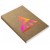 CADERNETA CAPA BROCHURA E COLA MIOLO PERSONALIZADO ABERTURA HORIZONTAL KRAFT 250G 48 FOLHAS