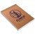 CADERNETA CAPA BROCHURA E COLA MIOLO PERSONALIZADO ABERTURA VERTICAL KRAFT 250G 48 FOLHAS