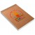 CADERNETA CAPA BROCHURA E COLA MIOLO PERSONALIZADO ABERTURA VERTICAL KRAFT 250G 48 FOLHAS