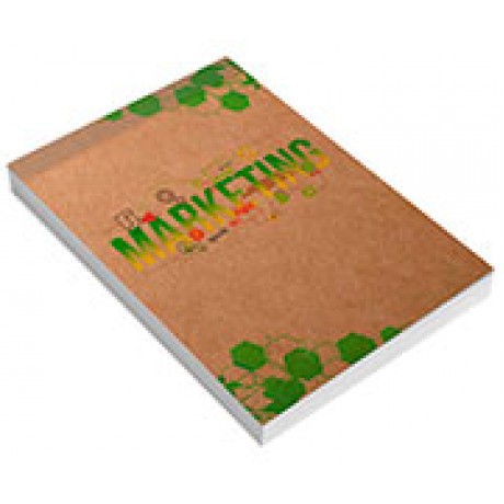 CADERNETA CAPA BROCHURA E COLA MIOLO PERSONALIZADO ABERTURA VERTICAL KRAFT 250G 48 FOLHAS Colorido frente - 100 un.