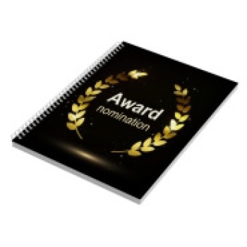 CADERNO IMPRESSÃO DIGITAL MIOLO PADRÃO LAM FOSCA E HOTSTAMPING 150X210MM 200 FOLHAS Colorido frente - 5 un.