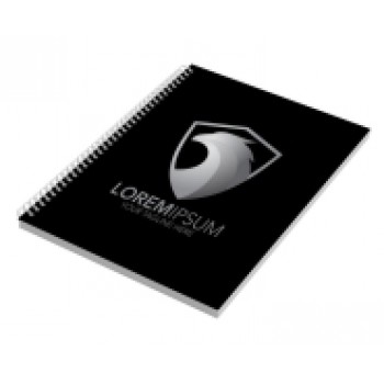 CADERNO IMPRESSÃO DIGITAL MIOLO PADRÃO LAM FOSCA E HOTSTAMPING 300X210MM 200 FOLHAS Colorido frente - 25 un.