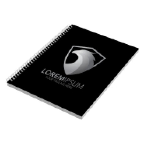 CADERNO IMPRESSÃO DIGITAL MIOLO PADRÃO LAM FOSCA E HOTSTAMPING 300X210MM 200 FOLHAS Colorido frente - 25 un.