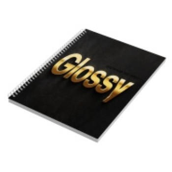 CADERNO IMPRESSÃO DIGITAL MIOLO PADRÃO LAM FOSCA E HOTSTAMPING 300X210MM 200 FOLHAS Colorido frente - 5 un.