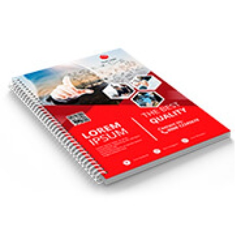 CADERNO IMPRESSÃO DIGITAL MIOLO PADRÃO SEM VERNIZ 150X210MM 100 FOLHAS 50 un. - Colorido frente