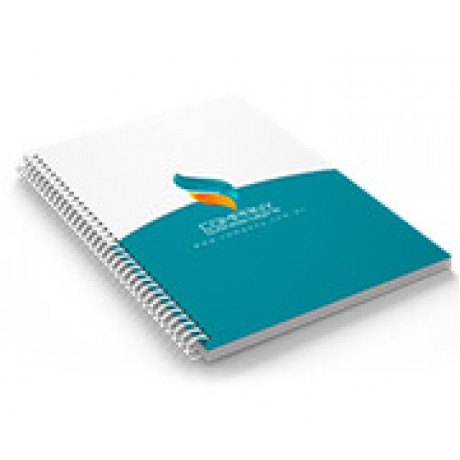 CADERNO IMPRESSÃO DIGITAL MIOLO PADRÃO SEM VERNIZ 150X210MM 200 FOLHAS Colorido frente - 100 un.