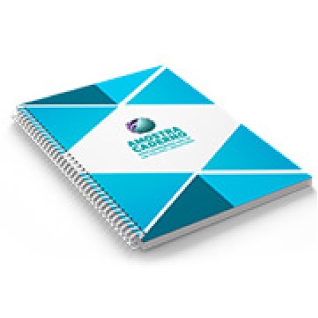 CADERNO IMPRESSÃO DIGITAL MIOLO PADRÃO SEM VERNIZ 150X210MM 200 FOLHAS Colorido frente - 1 un.