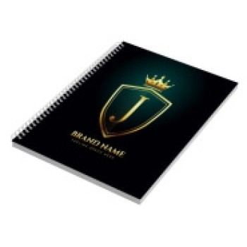 CADERNO IMPRESSÃO DIGITAL MIOLO PERSONALIZADO LAM FOSCA E HOTSTAMPING 300X210MM 100 FOLHAS Colorido frente - 25 un.